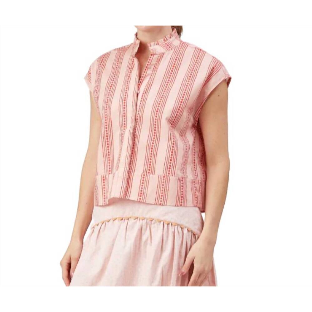 NEW TAYLOR TILLMAN lydia top in sherbet swirl